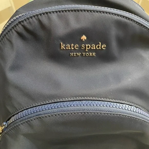kate spade Blue Nylon Quilted Backpack Durable and Stylish